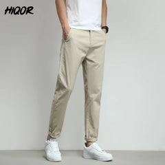 Colors Classic Solid Color Summer Thin Men Casual Pants