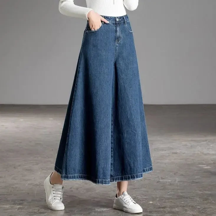 Wide Leg Jeans High Waist Baggy Mom Jeans Streetwear