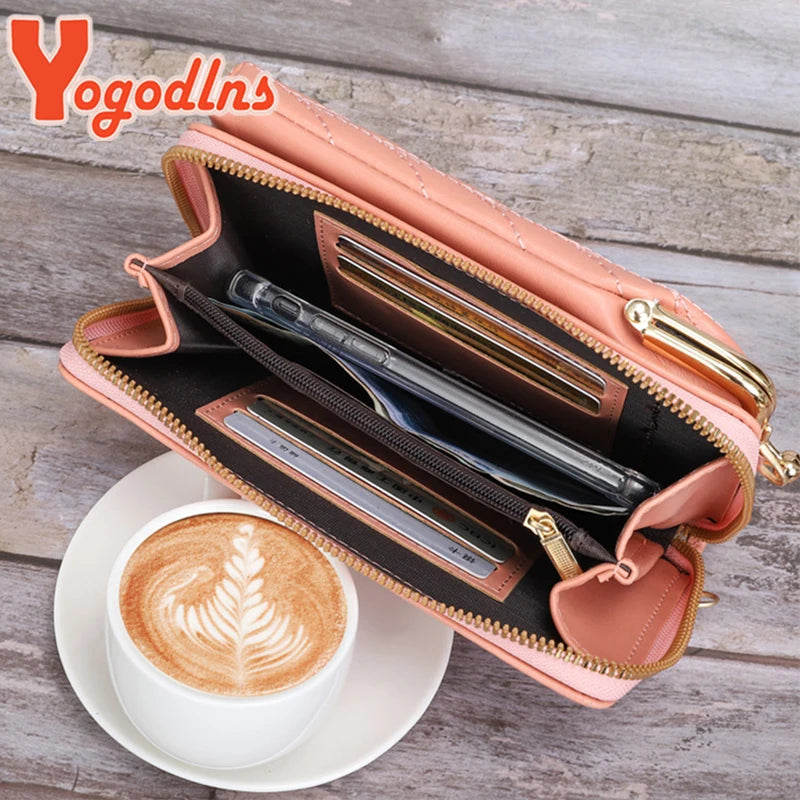 Fashion Small Phone Bag For PU Leather Shoulder Messenger Bag