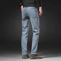 Winter Thickened Warm Jeans Vintage Brand Classic Retro Youth Fashion