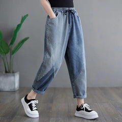 Fashion Versatile High Waist Drawstring Women's Oversize Harem Pants