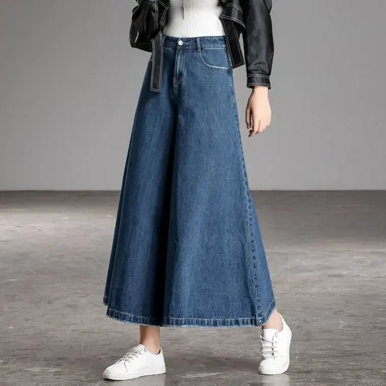 Wide Leg Jeans High Waist Baggy Mom Jeans Streetwear