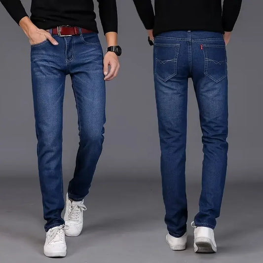 Casual Jeans Men's Slim Fit Style Trendy Mens Trousers