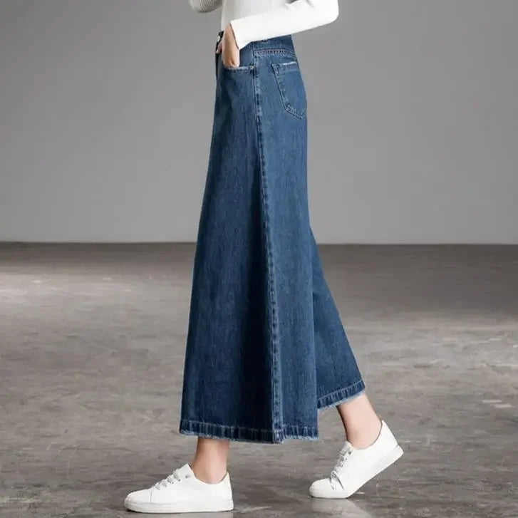 Wide Leg Jeans High Waist Baggy Mom Jeans Streetwear