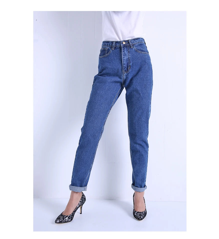 Harem Pants Vintage High Waist Jeans Woman Boyfriends Women's Jeans