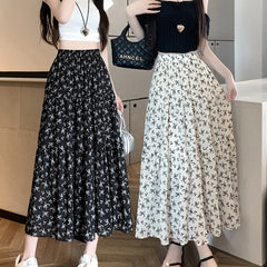 Fashion Floral Print Skirt  Female A-line