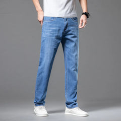 Straight Loose Lightweight Stretch Jeans Classic Style