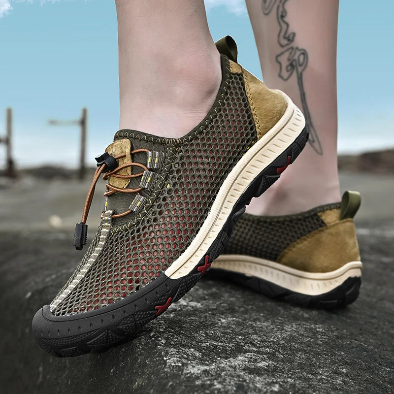 Men Casual Shoes Breathable Mesh Shoes Summer Sneakers