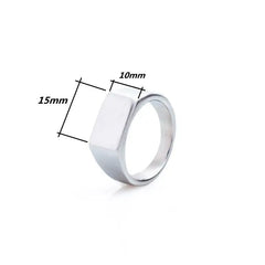 Classic Punk Rings Fashion Signet Ring Jewelry