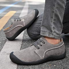 Men's Casual Sneakers Fashion Suede Leather Comfortable Flat Driving Shoes