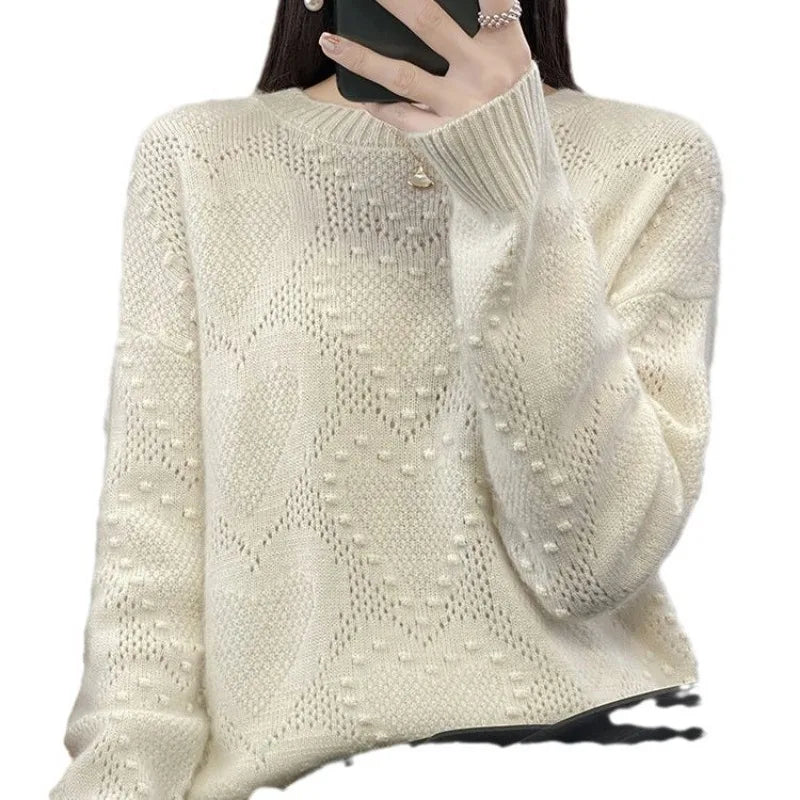 Sweaters O-neck Long Sleeve Warm Pullovers Casual