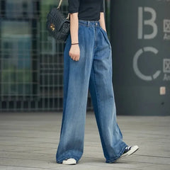 Oversize Baggy Wide Leg Jeans Women Streetwear Wash High Waist