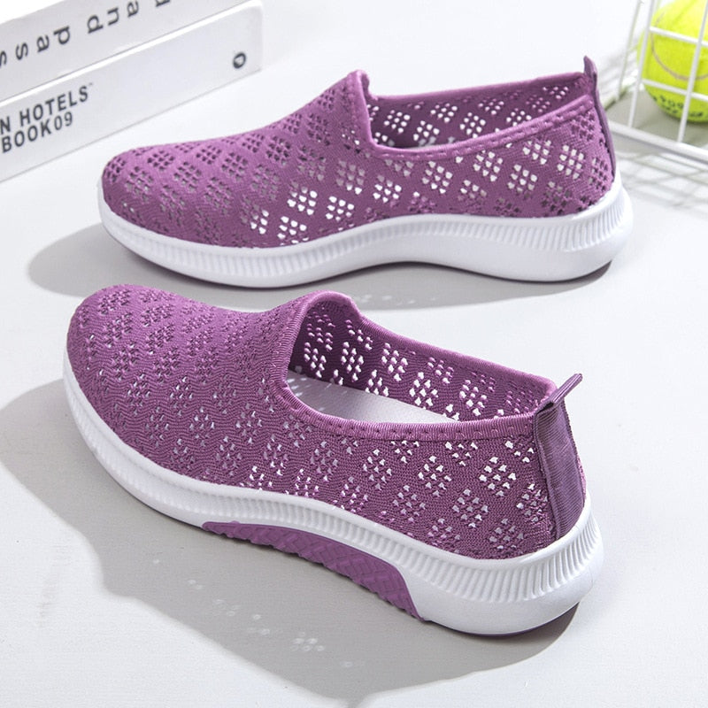 Summer Mesh Comfortable Women Shoes Walking Casual