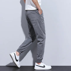 Men's Jeans Jogger Harem Pants Cotton Ankle Banded Pant