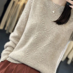 Sweaters O-neck Long Sleeve Warm Pullovers Casual