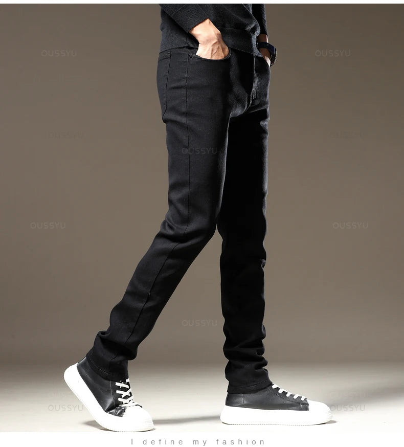 Stretch Skinny Men's Jeans Fashion Cotton Slim Fit Denim Pants