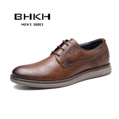 Sneakers Leather Men Casual Business Work Office Lace-up Dress shoes