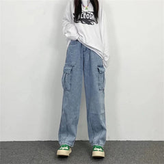 Oversize Streetwear Baggy Jeans Y2K Cargo Wide Leg