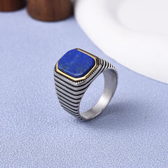 Stainless Steel Stripe Rings Classic Fashion Trend Jewelry