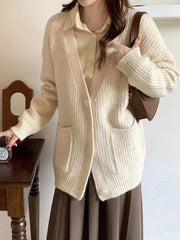 Fashion Chic Vintage Oversized Sweaters Knitted Cardigans