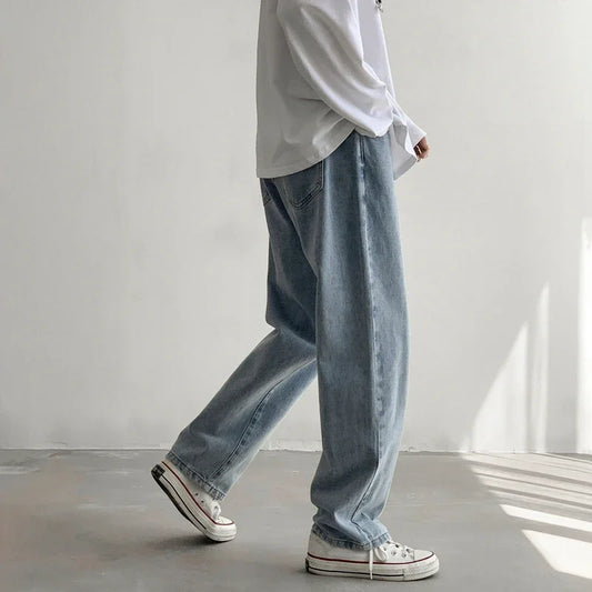 Classic Style Colors Men's Ins Style Straight Jeans Fashion