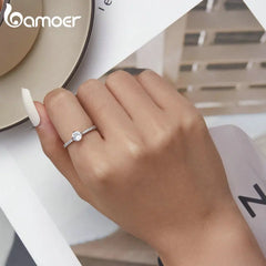 Simple Zircon Ring for Women Jewelry