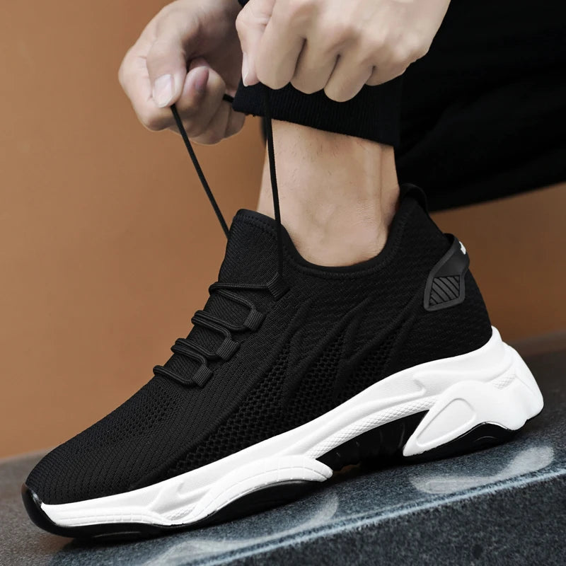 Men Sneakers Casual Heightening Shoes 8cm Height Increase Shoes