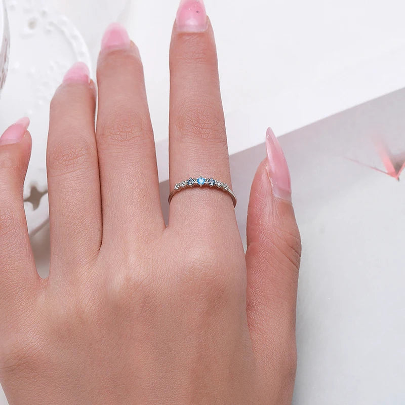 Silver Basic Stackable Fashion Thin Finger Ring Jewelry