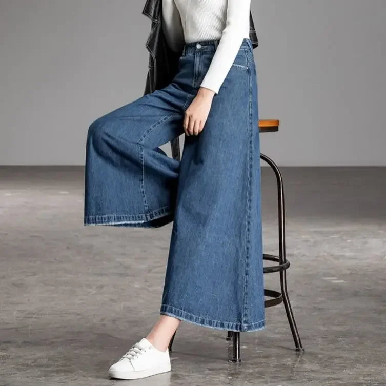 Wide Leg Jeans High Waist Baggy Mom Jeans Streetwear