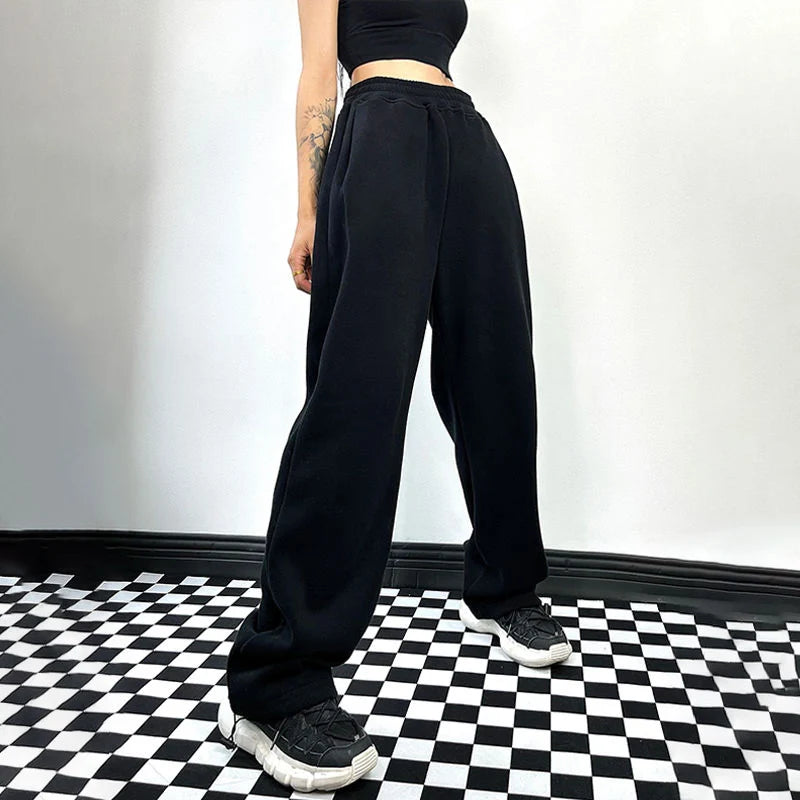 Baggy Sweatpants Hippie Y2K Style Jogger Sports Pants High Waist