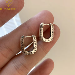 Unique Geometric Hoops Earrings