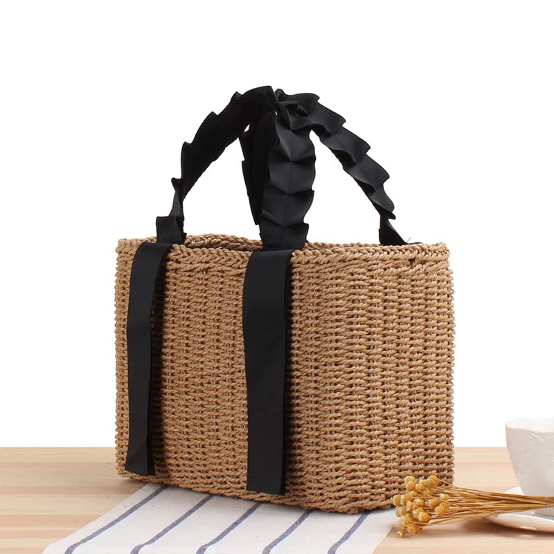 Summer Woven Straw Handbags for Women Bohemian Beach