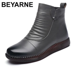 Autumn Women's Shoes Leather Boots Fashion