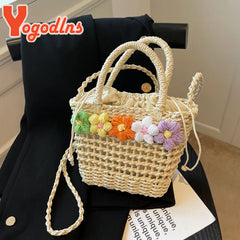 Straw Summer Flower Fashion Woven Bag