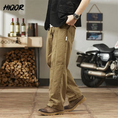 Fashion Trendy Man Workwear Pants Baggy Straight Casual Trousers