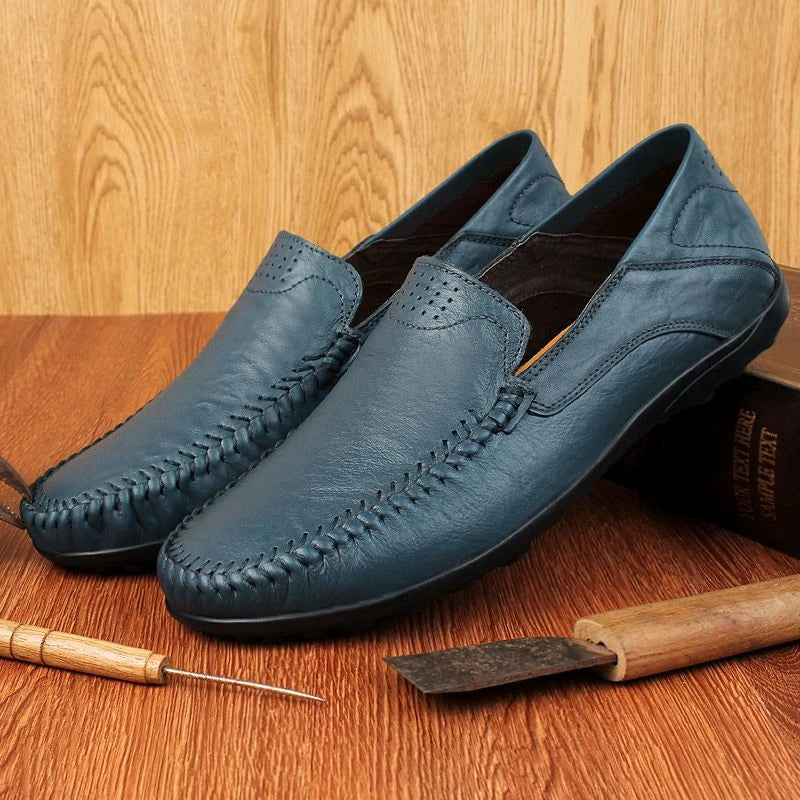 Genuine Leather Men Shoes Casual Formal Mens Loafers Moccasins