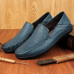 Genuine Leather Men Shoes Casual Formal Mens Loafers Moccasins