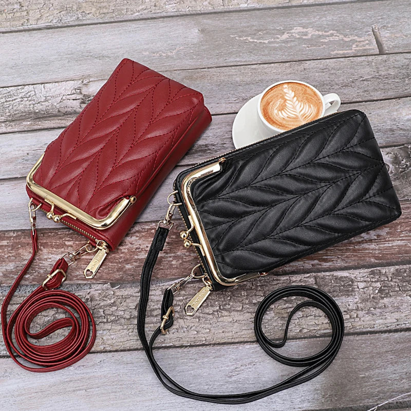 Fashion Small Phone Bag For PU Leather Shoulder Messenger Bag