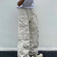 Cargo pants Multi-pockets Overalls Harajuku Men Casual Trousers