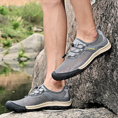 Summer Men Casual Breathable Mesh cloth Loafers Soft Flats Sneakers