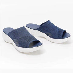 Women Casual Beach Slippers Stretch Sandals Female Open Toe