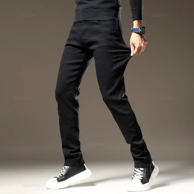 Stretch Skinny Men's Jeans Fashion Cotton Slim Fit Denim Pants