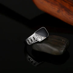 Classic Size Jewelry Color Black Male Finger Titanium Stainless Ring