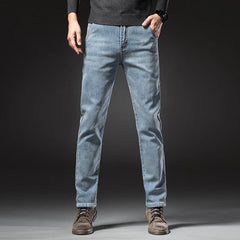 Winter Thickened Warm Jeans Vintage Brand Classic Retro Youth Fashion