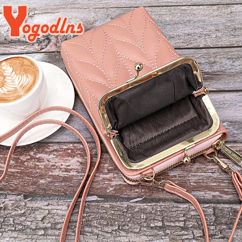 Fashion Small Phone Bag For PU Leather Shoulder Messenger Bag