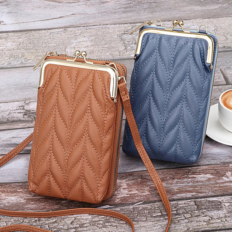 Fashion Small Phone Bag For PU Leather Shoulder Messenger Bag