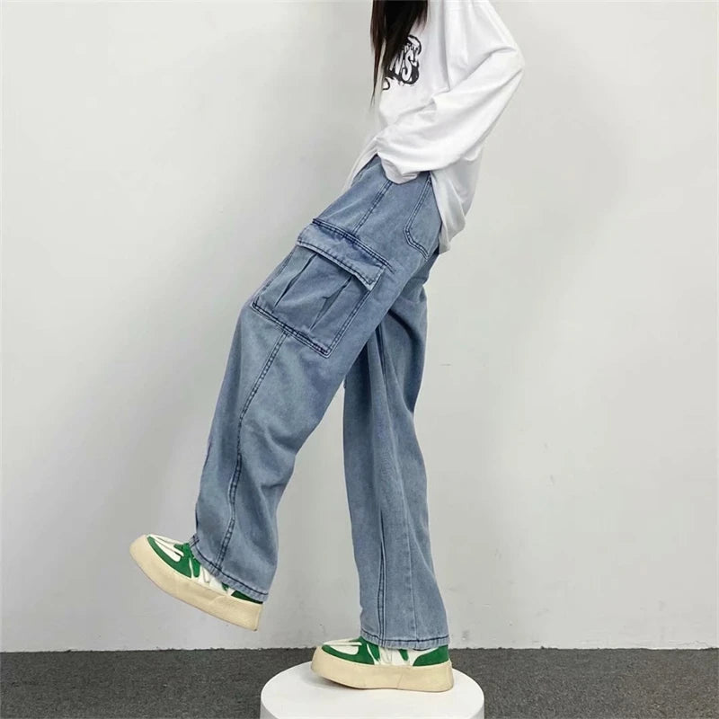 Oversize Streetwear Baggy Jeans Y2K Cargo Wide Leg