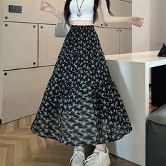 Fashion Floral Print Skirt  Female A-line