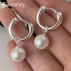 Pearl Pendant Earrings for Women Trendy Party Jewelry