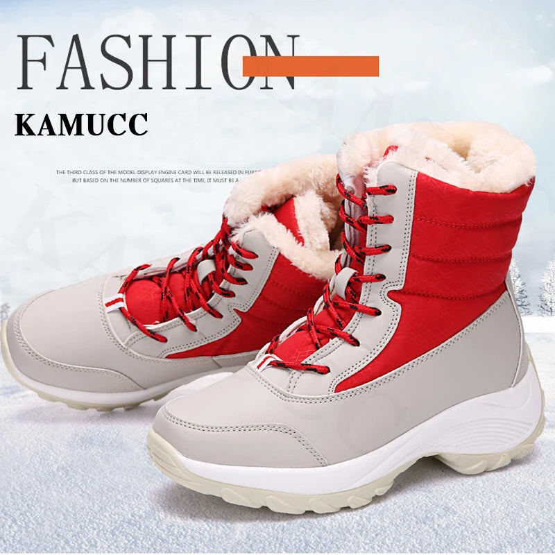 Women Boots Waterproof Winter Shoes Platform